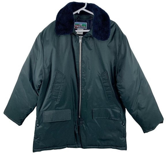Timber King Other - Vintage Timber King Bomber Flight Police Officer Hooded Full Zip Jacket Men L